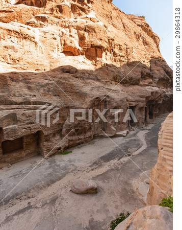 ancient cave rooms in Little Petra town 29864318