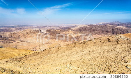 view of sedimentary rocks around Wadi Araba view of sedimentary rocks around Wadi Araba 29864360