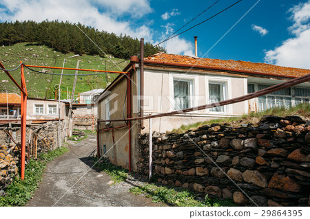Stree Of Stepantsminda Gergeti Village In Georgia Stree Of Stepantsminda Gergeti Village In Georgia 29864395