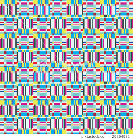 Ruffle geometric tile pattern. Pixel blink texture - Stock Illustration ...