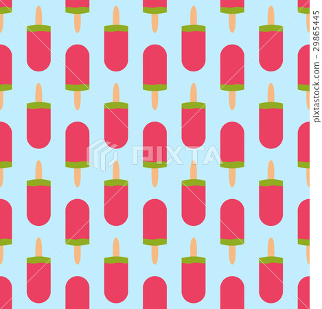 fruit ice cream seamless pattern background vector - Stock Illustration ...