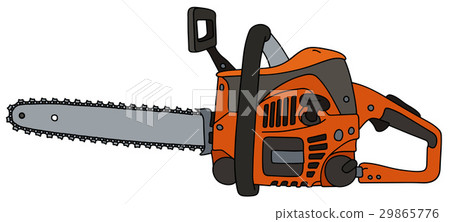 Classic orange chainsaw Classic orange chainsaw 29865776