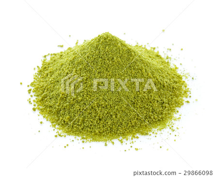 dry tea powder on white background dry tea powder on white background 29866098