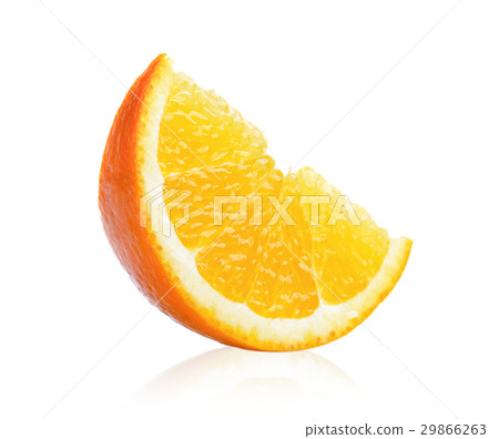 orange slice isolated on white background orange slice isolated on white background 29866263