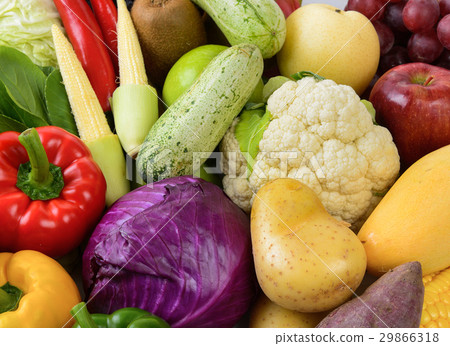 Asian vegetables background Asian vegetables background 29866318