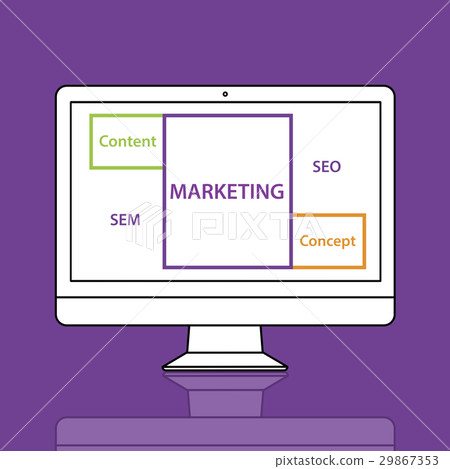 Marketing SEO Content Word Boxes 29867353