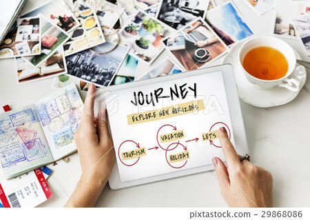 Destination Journey Travel Discovery Diagram Word 29868086