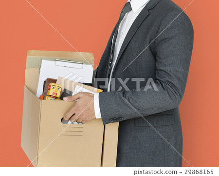 Business Man Holding Box Concept Business Man Holding Box Concept 29868165