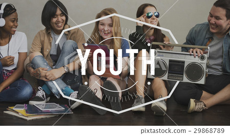 Youth Vintage Vector Graphic Concept Youth Vintage Vector Graphic Concept 29868789