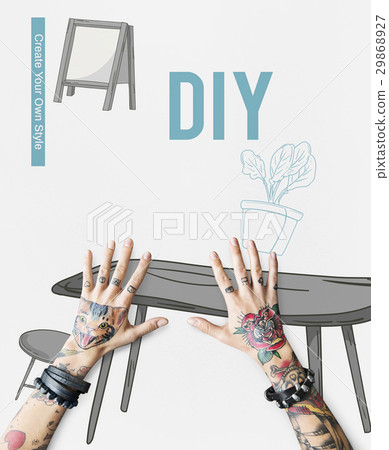 Apartment DIY Decoration Furnishing Interior 29868927