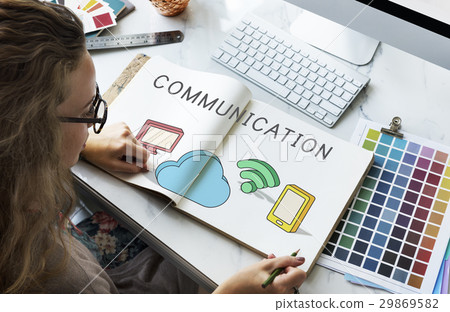 Cloud Network Communication Connection Concept Cloud Network Communication Connection Concept 29869582