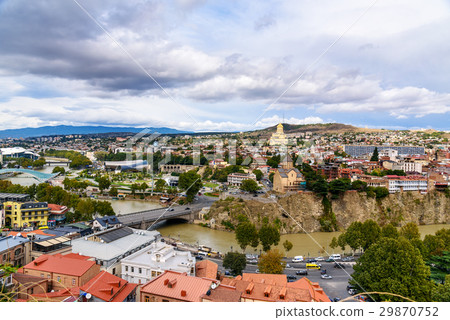 View of city center Tbilisi. Georgia View of city center Tbilisi. Georgia 29870752