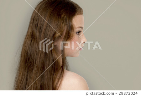 Caucasian Young Girl Focused Studio Caucasian Young Girl Focused Studio 29872024