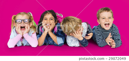 Little Children Having Fun Together Smiling Little Children Having Fun Together Smiling 29872049