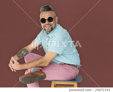 Man Smiling Happiness Studio Portrait 29872342