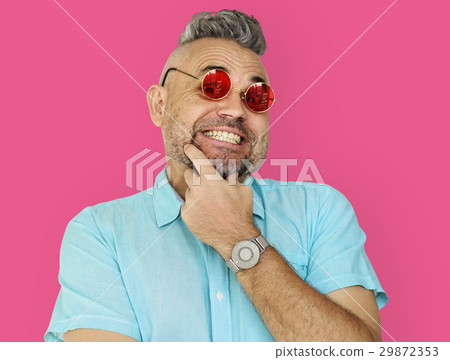 Man Smiling Happiness Studio Portrait Man Smiling Happiness Studio Portrait 29872353