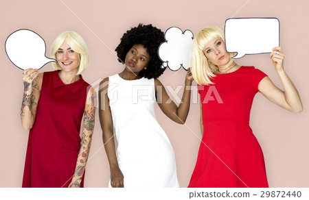 Group of Friends Chatting Chat Bubble Group of Friends Chatting Chat Bubble 29872440