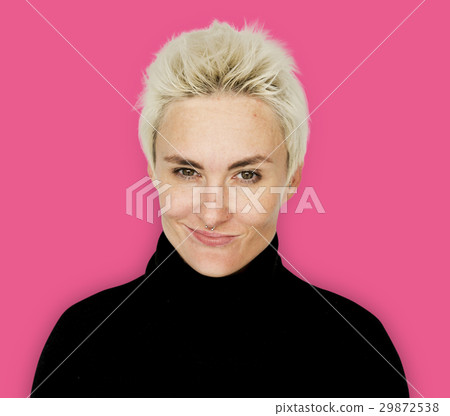 Caucasian Blonde Woman Smirk Smile Caucasian Blonde Woman Smirk Smile 29872538