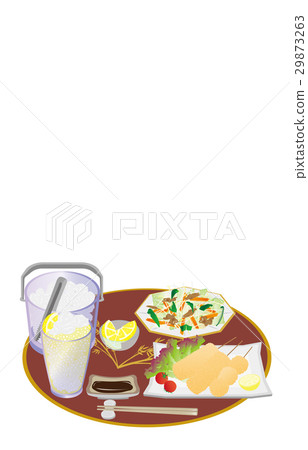 Today 's dinner highball and kushikatsu Today 's dinner highball and kushikatsu 29873263