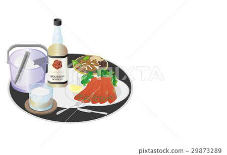 今晚的黎明波旁威士忌搖滾和煙熏三文魚 今晚的黎明波旁威士忌搖滾和煙熏三文魚 29873289