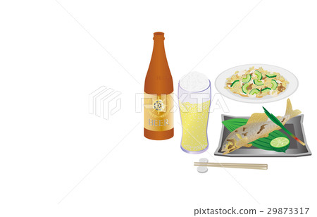 今天晚餐的鹽燒烤啤酒和ayu 29873317