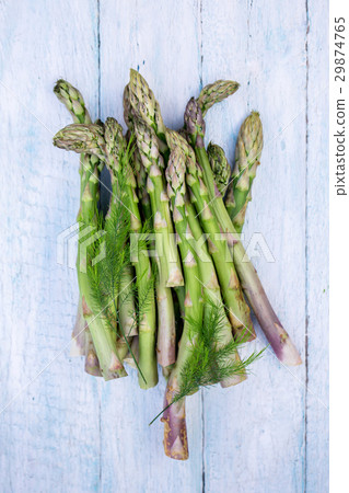 Fresh ecologic green asparagus Fresh ecologic green asparagus 29874765