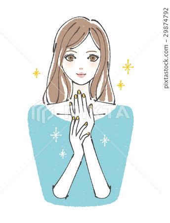 Nailed long-haired women 29874792