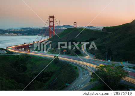 Golden Gate Bridge during sunset Golden Gate Bridge during sunset 29875719