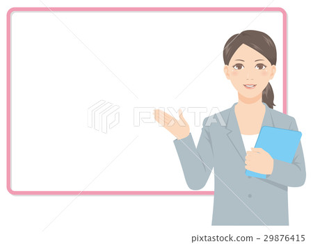 Suit lady whiteboard Suit lady whiteboard 29876415