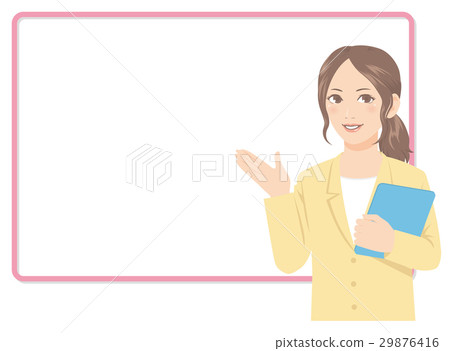 Suit lady whiteboard Suit lady whiteboard 29876416