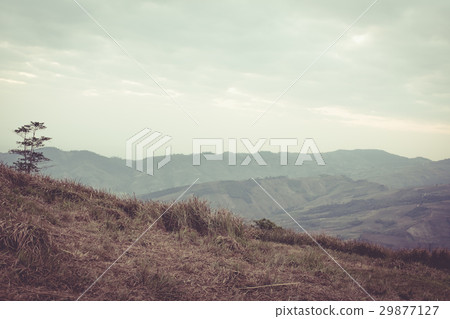 Beautiful sky and layers of the misty mountain. Beautiful sky and layers of the misty mountain. 29877127