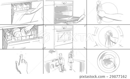Storyboard with home appliances 29877162
