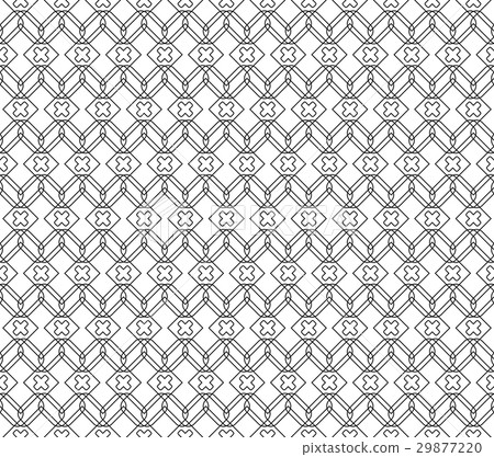 Black and white geometric seamless pattern 29877220