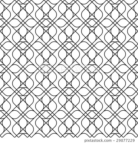 Black and white geometric seamless pattern Black and white geometric seamless pattern 29877229