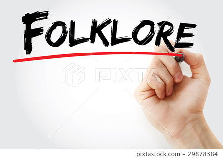 Hand writing Folklore with marker Hand writing Folklore with marker 29878384