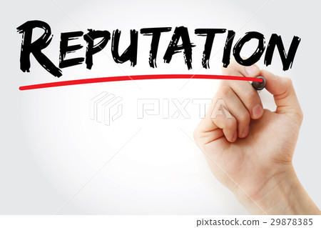 Hand writing Reputation with marker Hand writing Reputation with marker 29878385