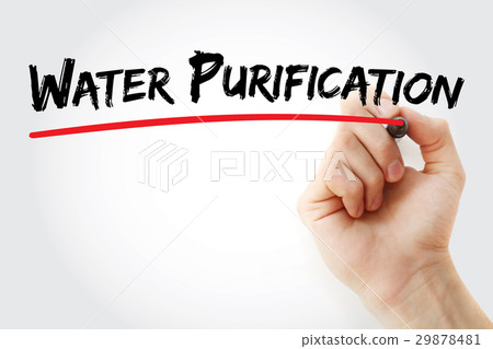 Hand writing Water purification with marker Hand writing Water purification with marker 29878481