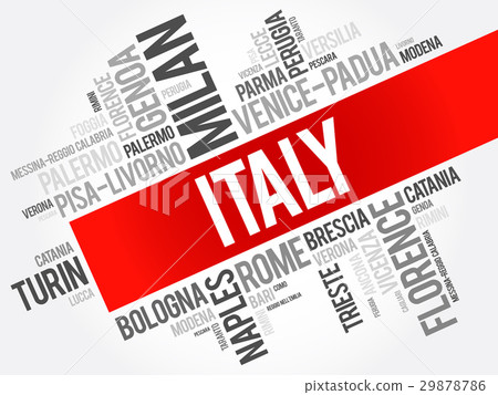 List of cities in Italy, word cloud 29878786