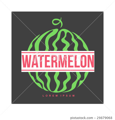 Logo template with side view of stylized striped 29879068