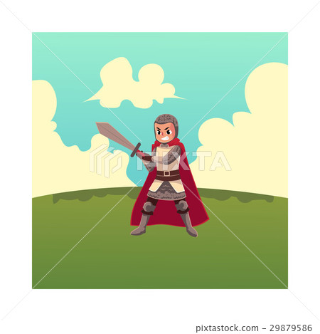 Medieval knight apprentice, sword bearer, squire 29879586