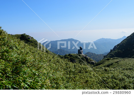 鹿兒島屋久島Miyanoura的山脈dake Okutake 29880960
