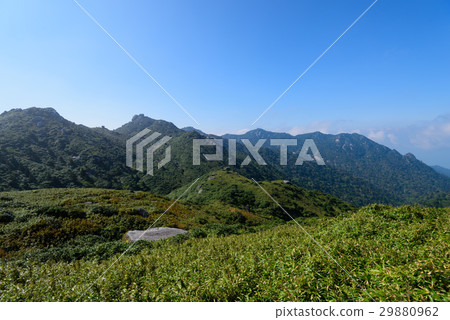 鹿兒島屋久島Miyanoura的山脈dake Okutake 29880962