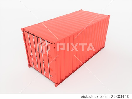 3D rendering Isolated cargo container 29883448