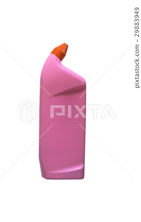 Pink plastic bottle isolated Pink plastic bottle isolated 29883949