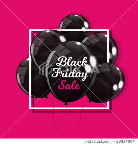 Black Friday Sale Balloon Concept of Discount Black Friday Sale Balloon Concept of Discount 29884094