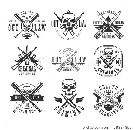 Street Outlaw Criminal Club Black And White Sign 29884893
