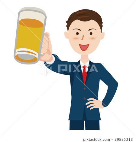 Businessman beer 29885318