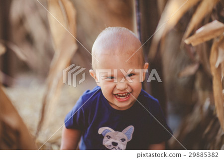 Happy little boy outside Happy little boy outside 29885382