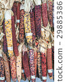 Colorful corn on autumn market place 29885386