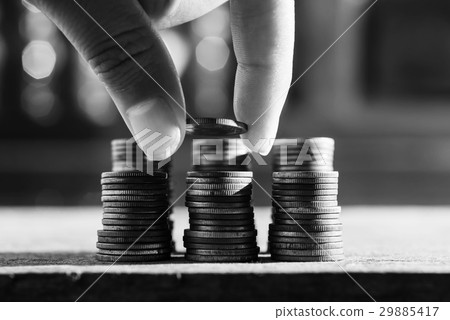 Saving money and banking for finance concept Saving money and banking for finance concept 29885417